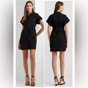 Ralph Lauren Black Utility Shirt Dress